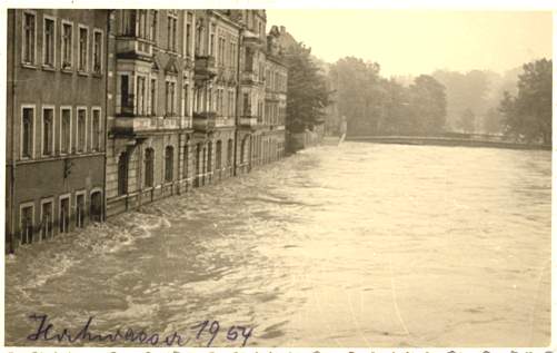 Hochwasser Juli 1954, Greiz (Weiße Elster)