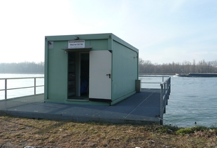 Bild der Messstation Breisach, Rhein