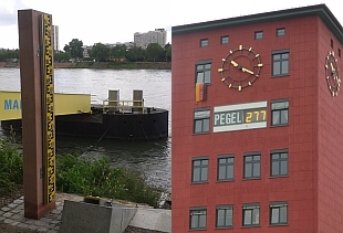 Pegel Mannheim, Rhein (© R. Henning, WSA Mannheim)